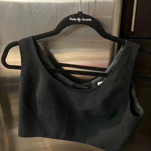 Black crop top by Item